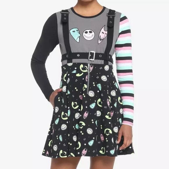 The Nightmare Before Christmas Oogie's Boys Harness Suspender Skirt Size Large - Picture 1 of 12